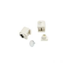 Chiusura Magnetica Con Spina Bianco Pz.2