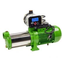 CHM - GmbH Kreiselpumpe Gartenpumpe Edelstahl 5400 L/h und 6,5 Bar mit Druckschalter einstellbar