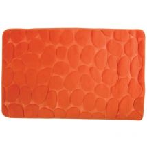 Tappeto per bagno in microfibra e pvc MSV in colore arancione 40 x 60 cm