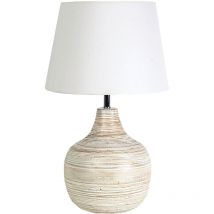 Bambuslampe mit Schirm 36x36x60cm