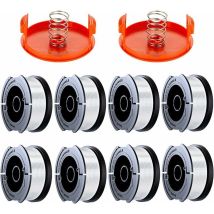 Choyclit - 10 Pack Bobine Fil Coupe Bordure Compatible avec Black et Decker Coupe Bordures, A6481 A6485 1.65mm Bobine de Fil Debroussailleuse(8 Fil
