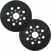 125 mm Plateau de ponçage Compatible avec Bosch pex 220 a,gex 125 1 ae,pex 220 ae, Skil 7402/7490,2 pièces - Choyclit