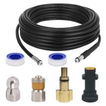 Choyclit - 15m Déboucheur Canalisation Pour Karcher Nettoyeur Haute Pression Déboucheur Canalisation Professionnel Compatible K2-K7/HD/HDS 180Bar 60C°