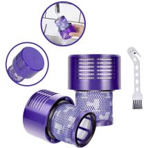 Choyclit - 2 Pack Filtre pour Dyson V10 SV12 Series,Motorhead Aspirateur sans Fil Remplacer dy 969082 01,V10 Filtre Compatible pour Dyson Cyclone V10