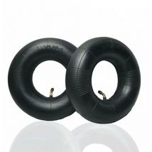 2 pièces pneus tubulaires série 4.10/3.50 4 pouces pour diable, chariot, charrette à bras, chariot de jardin, tondeuse à gazon, tube de remplacement