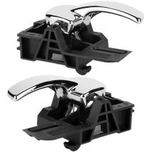 2 pièces poignée de porte intérieure chromée gauche et droite 80671 JD00E convient pour nissan qashqai 2004 2007 - Choyclit