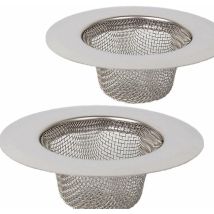 Choyclit 2 Stück Edelstahl-abtropfsieb, Mini-küchenspülsieb, Edelstahl-küchenspülfilter, Filter Für Filter, Dusche, Badewanne Oder Küchenspüle