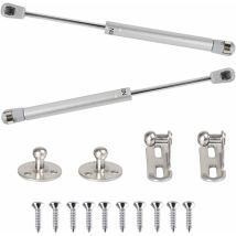 2pcs Ressort à Gaz 100n Vérins à Gaz Hydraulique Bras Pneumatique Pour Levage Amortisseur à Gaz 90 Degres Avec Vis Charnière Porte Placard Pour