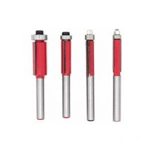 4 Pièces Fraise à Copier 1/4' Outils De Fraisage De Menuiserie Bricolage De Coupe Avec Roulement Supérieur, Queue Garniture Affleurante Routeur