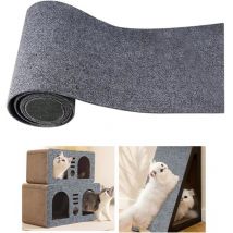 CHOYCLIT 40x200cm Tapis à gratter Autocollant pour Chat griffoir griffoir Mur à griffer pour protéger Les Tapis Le canapé la Protection des Meubles
