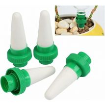 Choyclit - 4pcs Automatique Plante d'irrigation d'eau Distributeur Cône en céramique tête Plante verseur Goutte à Goutte d'irrigation pour Jardin,