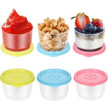 Choyclit - 6 Pcs Petits Boites Rangement Cuisine avec Couvercles, 160ML Ensemble de Boite Hermetique Alimentaire, Petits Boite de Rangement Cuisine