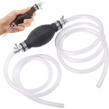 Choyclit - Aamunpa Pompe à siphon de carburant, kit de pompe à siphon de livraison de carburant de 2 m, tuyau de siphon manuel de pompe à eau