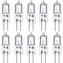 Ampoule led G4,Ampoules halogènes G4 35W 12V, blanc chaud 2800K, gradable capsule transparente 10 pièces - Choyclit