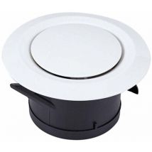 Bouche d'extraction et d'insufflation d'air Ø100, sl.gt 3 griffes articulées Grille de ventilation plastique ronde orientable Ventilation par