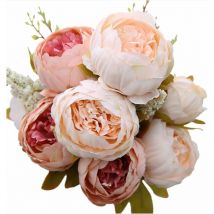 Bouquet De Fleurs De Soie De Pivoine Artificielle Vintage Décoration De Mariage à La Maison - Choyclit