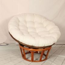 Coussin de chaise Coussin de sol épais et rond Couleur unie confortable, coussin de jardin, coussin de fauteuil en rotin, coussin de chaise