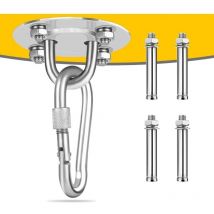 Choyclit - Crochet de Plafond, Support de Plafond de Sac de Frappe en Acier Inoxydable jusqu'à 400 kg, Crochet de Plafond Robuste pour hamac de