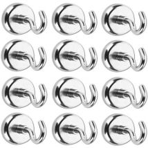 Choyclit - Crochets Magnétiques avec Aimants Néodymes, Crochets très Puissants pour Cuisine, Salle de Bains, Chambre, Garage, Casier, Bureau,