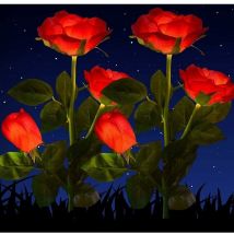 Choyclit - Décoration de jardin avec lampes solaires,lampes solaires étanches 2 pièces pour jardin extérieur,lampes de jardin solaires 2V avec lampes