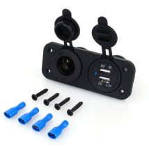Double usb Voiture Auto Allume Cigare Prise Splitter 12V Chargeur Adaptateur d'Alimentation Outlet - Choyclit