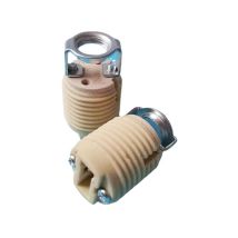Douille pour ampoule,Lot de 6 supports de lampe G9, douille halogène G9 filetée en céramique - Choyclit