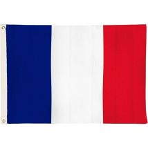 Choyclit - Drapeaux drapeau de la France avec 2 oeillets métalliques, résistants aux intempériesdrapeau national français 90 x 150 cm, tricolore