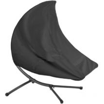 Choyclit - Housse transat Suspendu, 420D Housse Bain de Soleil Suspendu Iimperméable, Coupe Vent, Anti uv Noir,185X117X198cm