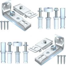 Kit de réparation de matériel de porte pliante Lot de 2 pièces de rechange pour portes de placard coulissantes pliantes comprenant un support