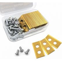 Choyclit - Lame de Rechange en titane, 30pièces lame tondeuse, lame Robot tondeuse à gazon avec vis pour Worx Landroid, Lame tondeuse de rachange