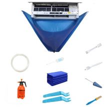 Lavage pour climatiseur - Kit Nettoyage Mural qualité supérieure - Sac Service pour climatisation avec Tuyau d'eau pour Mini-unités ac divisées