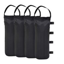 Lot de 4 sacs de sable pour tonnelle Qualité industrielle Poids pour tonnelle et tentes de jardin —le noir - Choyclit