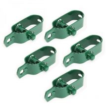 Lot de 5 tendeurs en acier galvanisé plastifié N°2 pour fil de grillage ou autre Vert - Choyclit