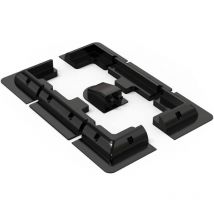 Choyclit - Lot de 7 supports de panneau solaire - Supports latéraux en abs - Sans perçage - Largement utilisé sur les camping-cars, bateaux, toits
