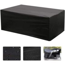 Choyclit - Lounge Cover, Table Oxford rectangulaire pour la protection uv des meubles de jardin (213 x 132 x 74 cm)