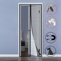 Moustiquaire de fenêtre MagnéTique Moustiquaire 120x210cm Rideau Anti Mouche Porte sur Mesure de Porte sans Percer pour Porte d Entrée