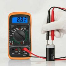 Choyclit - Multimètre, ohmmètre et ampèremètre Multimètre Numérique XL830L 2000 Comptes Mini Multimètre Testeur de Pile Courant Tension ac dc