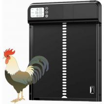CHOYCLIT Nouveau Porte De Poulailler Automatique,3.0 Smart Metal Chicken coop Door,Porte Animale en métal avec minuterie,Suitable for Chickens,