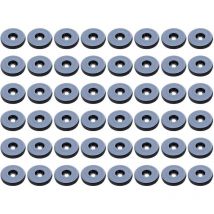 Patins Meubles,Lot de 48 patins de meubles ronds en téflon,Anti-vibration Patins Glisseurs pour Meubles - 19 mm,(Ronde) - Choyclit