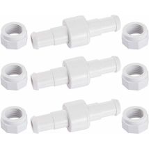 Choyclit Poolroboter-zubehör, D20, 3er-set, Drehbare Schlauchverbinder Mit 6 D15-spitzen, Kompatibel Mit Zodiac Polaris 180 280 380 Poolreiniger-