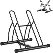 Choyclit - Râtelier 2 vélos modulable dim. 54L x 60l x 57H cm acier époxy noir