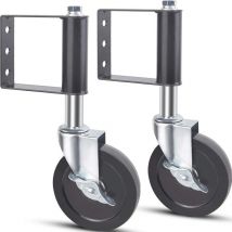 Roues de portail pour portail en bois,roulettes de portail à ressort très résistantes pour portail pivotant en tube de bois et métal,petite roue de