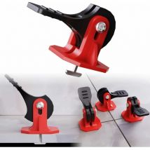 Choyclit - Rouge 50 pièces)Kit de Nivellement Pour Carrelage,Systeme de Nivellement Pour Carrelage,SystèMe de Nivellement de Carrelage,SystèMe de