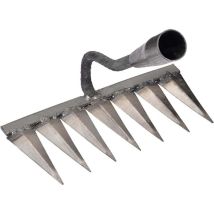 Choyclit Unkrautrechen, Metallvertikutierer, Hand-unkrautrechen, Hohlhacke, Ganzstahl, Tragbares Bodenwerkzeug Aus Stahl Zum Graben Zum Umpflanzen Und
