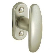 Cremone aus gebürstetem Aluminium – Grau – 80mm Grifflänge – 7mm Querschnitt – 0,13kg