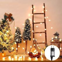 Lablanc - Christmas String Light Ball, 20m 150 led Warm White Universal Party Light Chain Outdoor 8 Modes Electric Christmas Lighting Indoor Outdoor