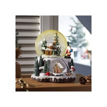 Christmas Village led Musical Snow Globe