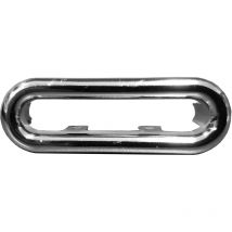 Pepte - Chromé Plastique Bassin Débordement D'évier Couverture Forme Croix L'eau Insérer