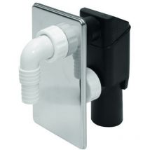 Verdeckter Waschmaschinensiphon aus Chrom – Abflussrohrdurchmesser 40–50 mm – Einfach zu installieren