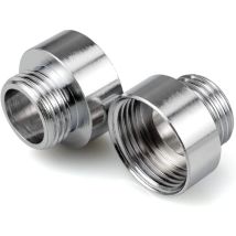 Aougo - Chrom-wasserhahnadapter 3/4' X 1/2', Reduziernippelanschlüsse Für Wasserhahnadapter-anschluss, Brauseschläuche